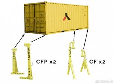 Přídavné nohy na lodní kontejner - překládání kontejneru12 - 2