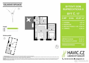 Prodej bytu 2+kk, 43,97 m2, Liberec XIV-Ruprechtice - 2