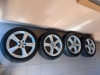 Alu kola 5x112 r18 / Goodyear ultra grip 245/45 R18 100v M+S - 2
