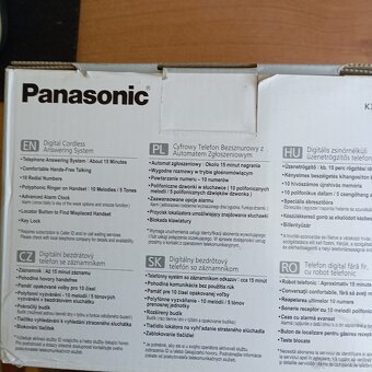 Digitální bezdrátový telefon PANASONIC se záznamníkem - 2