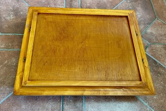 Krásný handmade podnos keramika + dřevo - 2