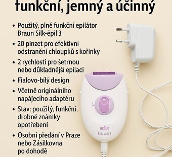 Epilátor Braun Silk-épil 3 – funkční, jemný a účinný - 2