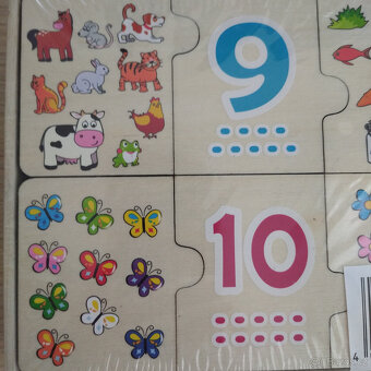 Playtive dřevěné puzzle Počítání a přiřazování NOVÉ - 2