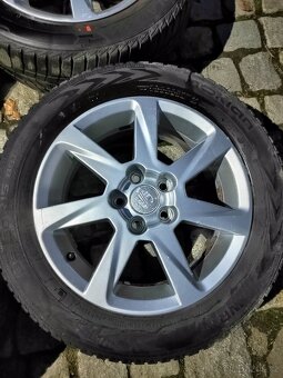 Prodám orig alu 15 Seat Ibiza 5x100 ET 38 zimní pneu - 2