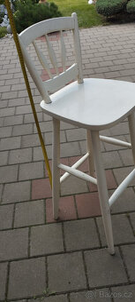 Židle bílá vysoká - 2