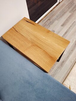 Odkládací stolek z dubu, 2 patra - 2