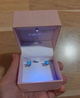 Stříbrné náušnice s opálem Eppi - 2