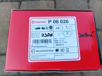 BMW E60 E65 zadní brzdové destičky - 2