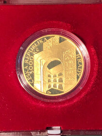 Zlatá mince hrad Veveří Proof - vzácná - 2