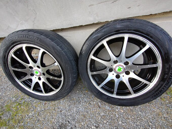 alu kola dezent r16 5x112 s pneu 205/55r16 ..cena za 4ks. - 2