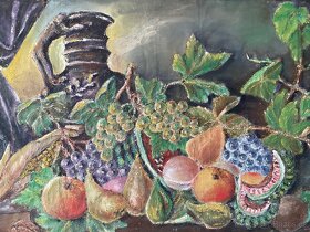 Prodám obraz zátiší s jídlem - 104x80 cm - 2