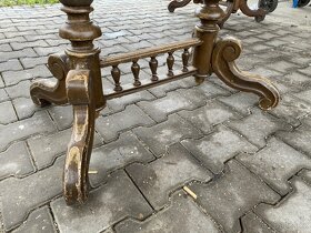 Starožitný stůl s oválnou deskou - 2