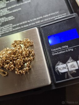 Zlatý řetízek 14k - 2