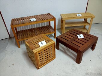 Prodám 4 x hezké lavičky-skřínky-stolky - 2