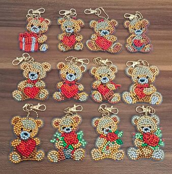 Medvídek přívěsek, valentyn - 2