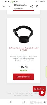 Protištěkací obojek dogtrace - 2