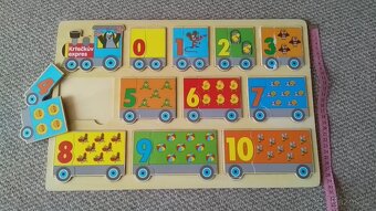 Dřevěné puzzle Krteček - 2