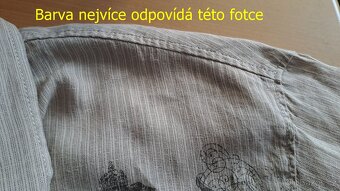Pánská polo lněná košile s proužky/XL/2x67cm - 2