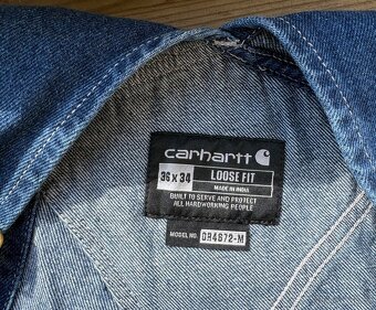 Kalhoty laclové Carhartt Loose Fit Denim Bib Overall W36/L34 - 2