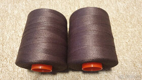Nitě 100% polyester, návin 5000m, hnědá, TEX 60 - 2