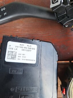 Škoda Octavia 2,páčka tempomatu+jednotka+kroužek - 2