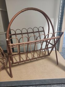 Retro stojan na časopisy, noviny - 2