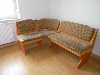 kuchynská, rohová lavice, čalouněná - 2