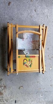 Retro dřevěné chodítko pro děti - 2