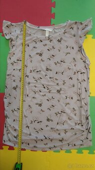 Těhotenské tričko s motýlky, H&M, vel. L - 2