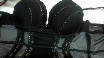 luxusni sexy pralo vel 85C cerny korzet - 2