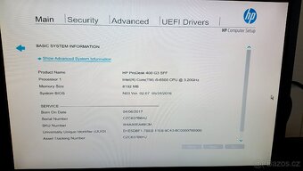 PC HP ProDesk 400 G3 SFF, i5 6500, 8 GB RAM DDR4, BEZ DISKŮ - 2