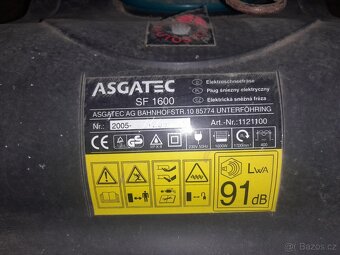 Elektrická sněhová fréza Asgatec SF 1600 - 2