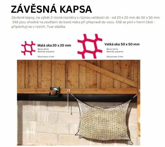 sítě na seno pro koně TOP kvalita - 2