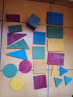 Prodám geometrické pomůcky dřevěné za 70 Kč - 2