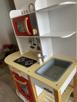 Detska kuchynka velka woody vcetne prislusenstvi - 2