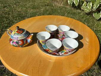 Čínský čajový set – ručně malovaný, původ Zakázané město - 2