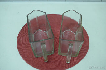 Skleněné Retro Zásobniky na Mouku...2ks - 2