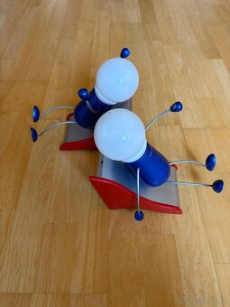 2 ks Dětské nástěnné světlo panáček na skluzavce - 2