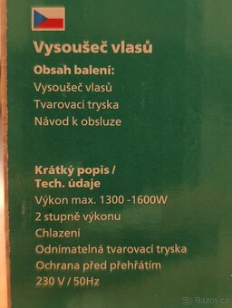 Fén na vlasy - 2