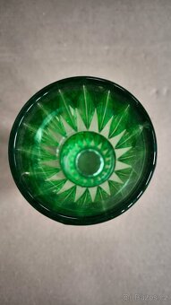 Váza zelené sklo Jan Schmid - 2