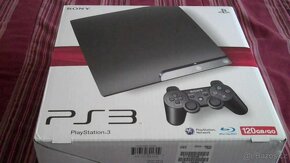 Sony Playstation 3 Slim - 2x ovladač + hra - 2