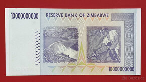 Bankovka ZIMBABWE 10 miliard/billion Dolar rok 2008 NOVÁ - 2