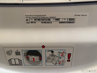 Sušička Bosch WTW87467CS - 2