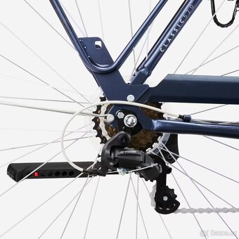 Městské kolo se sníženým rámem Elops 520 modré (Decathlon) - 2