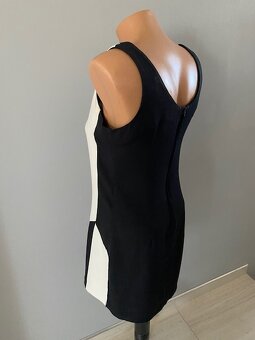 Černobílé elegantní šaty vel. S - 2