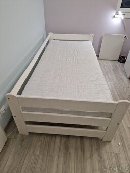 Jednolůžková postel + matrace - 2