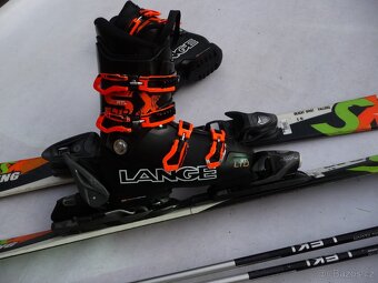 350. Lyže ROSSIGNOL- 140 cm + boty LANGE 39eu - set - 2