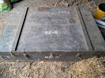 Vojenská bedna - dřevěná - 120x80x30cm - 2