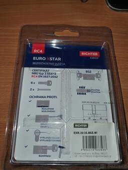 vložka do dveří, ZÁMEK, 6 klíčů, RC4 - 2