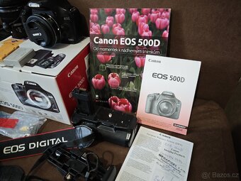 Canon 500D + objektiv 24mm f/2.8 v záruce - 2